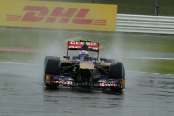 World © Octane Photographic Ltd. F1 British GP - Silverstone, Friday 28th June 2013 - Practice 1. Scuderia Toro Rosso STR 8 - Daniel Ricciardo. Digital Ref : 0724lw1d0549