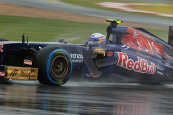 World © Octane Photographic Ltd. F1 British GP - Silverstone, Friday 28th June 2013 - Practice 1. Scuderia Toro Rosso STR 8 - Daniel Ricciardo. Digital Ref : 0724lw1d0560