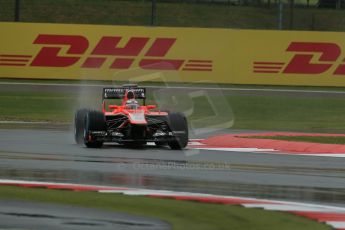 World © Octane Photographic Ltd. F1 British GP - Silverstone, Friday 28th June 2013 - Practice 1. Marussia F1 Team MR02 - Jules Bianchi. Digital Ref : 0724lw1d0604