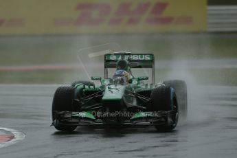 World © Octane Photographic Ltd. F1 British GP - Silverstone, Friday 28th June 2013 - Practice 1. Caterham F1 Team CT03 - Charles Pic. Digital Ref : 0724lw1d0740