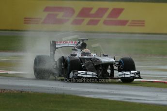 World © Octane Photographic Ltd. F1 British GP - Silverstone, Friday 28th June 2013 - Practice 1. Williams FW35 - Pastor Maldonado. Digital Ref : 0724lw1d0799