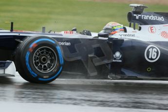 World © Octane Photographic Ltd. F1 British GP - Silverstone, Friday 28th June 2013 - Practice 1. Williams FW35 - Pastor Maldonado. Digital Ref : 0724lw1d0923