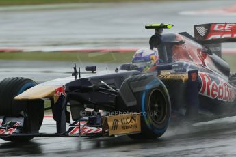 World © Octane Photographic Ltd. F1 British GP - Silverstone, Friday 28th June 2013 - Practice 1. Scuderia Toro Rosso STR 8 - Daniel Ricciardo. Digital Ref : 0724lw1d0958