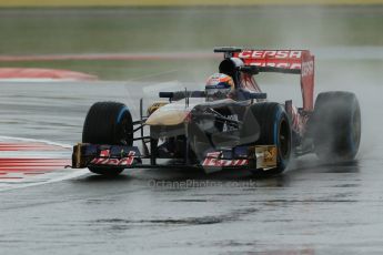 World © Octane Photographic Ltd. F1 British GP - Silverstone, Friday 28th June 2013 - Practice 1. Scuderia Toro Rosso STR8 - Jean-Eric Vergne. Digital Ref : 0724lw1d0986