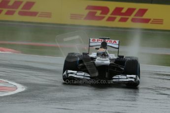 World © Octane Photographic Ltd. F1 British GP - Silverstone, Friday 28th June 2013 - Practice 1. Williams FW35 - Pastor Maldonado. Digital Ref : 0724lw1d1002