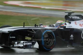 World © Octane Photographic Ltd. F1 British GP - Silverstone, Friday 28th June 2013 - Practice 1. Williams FW35 - Pastor Maldonado. Digital Ref : 0724lw1d1008