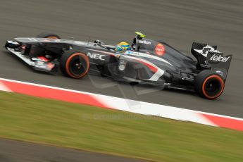 World © Octane Photographic Ltd. F1 British GP - Silverstone, Friday 28th June 2013 - Practice 2. Sauber C32 - Esteban Gutierrez. Digital Ref : 0726ce1d6920