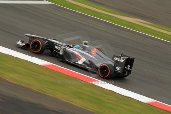 World © Octane Photographic Ltd. F1 British GP - Silverstone, Friday 28th June 2013 - Practice 2. Sauber C32 - Esteban Gutierrez. Digital Ref : 0726ce1d6926