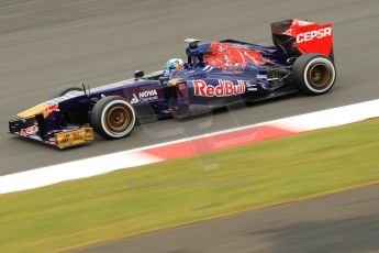 World © Octane Photographic Ltd. F1 British GP - Silverstone, Friday 28th June 2013 - Practice 2. Scuderia Toro Rosso STR8 - Jean-Eric Vergne. Digital Ref : 0726ce1d6936