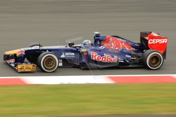 World © Octane Photographic Ltd. F1 British GP - Silverstone, Friday 28th June 2013 - Practice 2. Scuderia Toro Rosso STR8 - Jean-Eric Vergne. Digital Ref : 0726ce1d6937