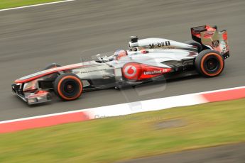 World © Octane Photographic Ltd. F1 British GP - Silverstone, Friday 28th June 2013 - Practice 2. Vodafone McLaren Mercedes MP4/28 - Jenson Button. Digital Ref : 0726ce1d6963