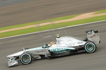 World © Octane Photographic Ltd. F1 British GP - Silverstone, Friday 28th June 2013 - Practice 2. Mercedes AMG Petronas F1 W04 – Lewis Hamilton. Digital Ref : 0726ce1d6986