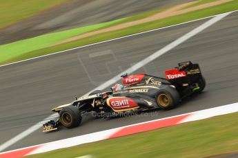 World © Octane Photographic Ltd. F1 British GP - Silverstone, Friday 28th June 2013 - Practice 2. Lotus F1 Team E21 - Kimi Raikkonen. Digital Ref : 0726ce1d7011