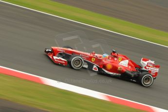 World © Octane Photographic Ltd. F1 British GP - Silverstone, Friday 28th June 2013 - Practice 2. Scuderia Ferrari F138 - Fernando Alonso. Digital Ref : 0726ce1d7047