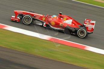 World © Octane Photographic Ltd. F1 British GP - Silverstone, Friday 28th June 2013 - Practice 2. Scuderia Ferrari F138 - Fernando Alonso. Digital Ref : 0726ce1d7051