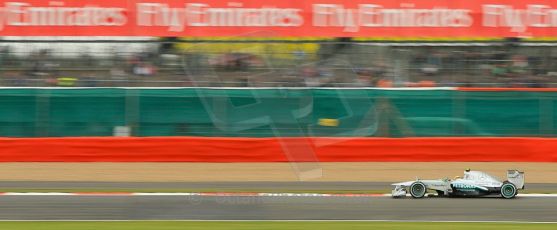 World © Octane Photographic Ltd. F1 British GP - Silverstone, Friday 28th June 2013 - Practice 2. Mercedes AMG Petronas F1 W04 – Lewis Hamilton. Digital Ref : 0726ce1d7071