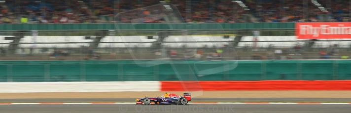 World © Octane Photographic Ltd. F1 British GP - Silverstone, Friday 28th June 2013 - Practice 2. Infiniti Red Bull Racing RB9 - Sebastian Vettel. Digital Ref : 0726ce1d7113