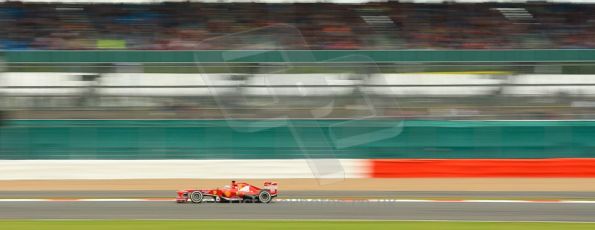 World © Octane Photographic Ltd. F1 British GP - Silverstone, Friday 28th June 2013 - Practice 2. Scuderia Ferrari F138 - Fernando Alonso. Digital Ref : 0726ce1d7126