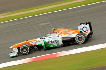 World © Octane Photographic Ltd. F1 British GP - Silverstone, Friday 28th June 2013 - Practice 2. Sahara Force India VJM06 - Adrian Sutil. Digital Ref : 0726ce1d7147