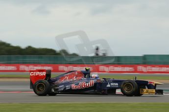 World © Octane Photographic Ltd. F1 British GP - Silverstone, Friday 28th June 2013 - Practice 2. Scuderia Toro Rosso STR 8 - Daniel Ricciardo. Digital Ref : 0726lw1d0001