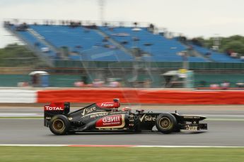 World © Octane Photographic Ltd. F1 British GP - Silverstone, Friday 28th June 2013 - Practice 2. Lotus F1 Team E21 - Kimi Raikkonen. Digital Ref : 0726lw1d0009