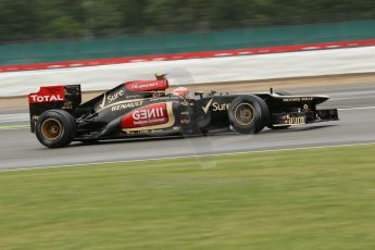 World © Octane Photographic Ltd. F1 British GP - Silverstone, Friday 28th June 2013 - Practice 2. Lotus F1 Team E21 - Romain Grosjean. Digital Ref : 0726lw1d0017
