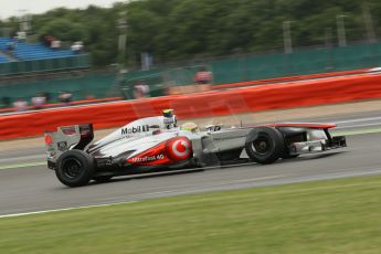 World © Octane Photographic Ltd. F1 British GP - Silverstone, Friday 28th June 2013 - Practice 2. Vodafone McLaren Mercedes MP4/28 - Sergio Perez . Digital Ref : 0726lw1d0058