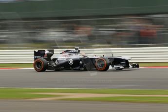 World © Octane Photographic Ltd. F1 British GP - Silverstone, Friday 28th June 2013 - Practice 2. Williams FW35 - Pastor Maldonado. Digital Ref : 0726lw1d0098