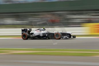 World © Octane Photographic Ltd. F1 British GP - Silverstone, Friday 28th June 2013 - Practice 2. Williams FW35 - Valtteri Bottas. Digital Ref : 0726lw1d0184