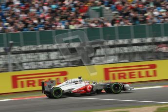 World © Octane Photographic Ltd. F1 British GP - Silverstone, Friday 28th June 2013 - Practice 2. Vodafone McLaren Mercedes MP4/28 - Jenson Button. Digital Ref : 0726lw1d9874