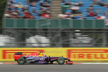 World © Octane Photographic Ltd. F1 British GP - Silverstone, Friday 28th June 2013 - Practice 2. Infiniti Red Bull Racing RB9 - Sebastian Vettel. Digital Ref : 0726lw1d9889