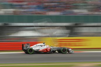 World © Octane Photographic Ltd. F1 British GP - Silverstone, Friday 28th June 2013 - Practice 2. Vodafone McLaren Mercedes MP4/28 - Jenson Button. Digital Ref : 0726lw1d9919