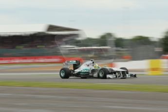 World © Octane Photographic Ltd. F1 British GP - Silverstone, Friday 28th June 2013 - Practice 2. Mercedes AMG Petronas F1 W04 – Lewis Hamilton. Digital Ref : 0726lw1d9969
