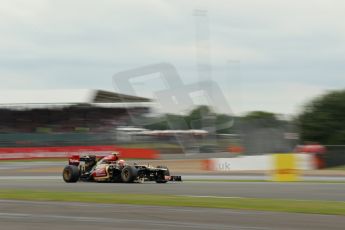 World © Octane Photographic Ltd. F1 British GP - Silverstone, Friday 28th June 2013 - Practice 2. Lotus F1 Team E21 - Romain Grosjean. Digital Ref : 0726lw1d9976