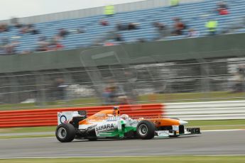 World © Octane Photographic Ltd. F1 British GP - Silverstone, Friday 28th June 2013 - Practice 2. Sahara Force India VJM06 - Paul di Resta. Digital Ref : 0726lw1d9997