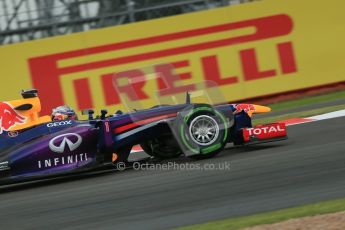 World © Octane Photographic Ltd. F1 British GP - Silverstone, Friday 28th June 2013 - Practice 2. Infiniti Red Bull Racing RB9 - Sebastian Vettel. Digital Ref : 0726lw7dx1123