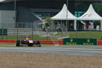 World © Octane Photographic Ltd. F1 British GP - Silverstone, Friday 28th June 2013 - Practice 2. Infiniti Red Bull Racing RB9 - Mark Webber. Digital Ref : 0726lw7dx1131