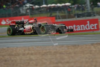 World © Octane Photographic Ltd. F1 British GP - Silverstone, Friday 28th June 2013 - Practice 2. Lotus F1 Team E21 - Kimi Raikkonen. Digital Ref : 0726lw7dx1155