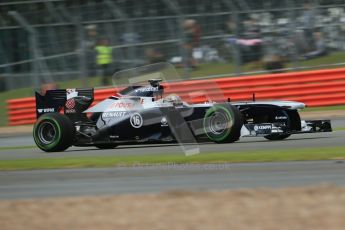 World © Octane Photographic Ltd. F1 British GP - Silverstone, Friday 28th June 2013 - Practice 2. Williams FW35 - Pastor Maldonado. Digital Ref : 0726lw7dx1196