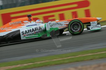 World © Octane Photographic Ltd. F1 British GP - Silverstone, Friday 28th June 2013 - Practice 2. Sahara Force India VJM06 - Paul di Resta. Digital Ref : 0726lw7dx1215