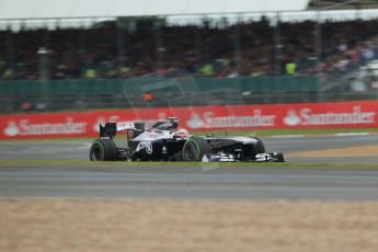 World © Octane Photographic Ltd. F1 British GP - Silverstone, Friday 28th June 2013 - Practice 2. Williams FW35 - Pastor Maldonado. Digital Ref : 0726lw7dx1222