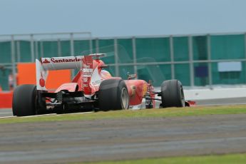 World © Octane Photographic Ltd. F1 British GP - Silverstone, Friday 28th June 2013 - Practice 2. Scuderia Ferrari F138 - Fernando Alonso. Digital Ref : 0726lw7dx1276