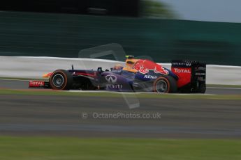 World © Octane Photographic Ltd. F1 British GP - Silverstone, Friday 28th June 2013 - Practice 2. Infiniti Red Bull Racing RB9 - Mark Webber. Digital Ref : 0726lw7dx1344