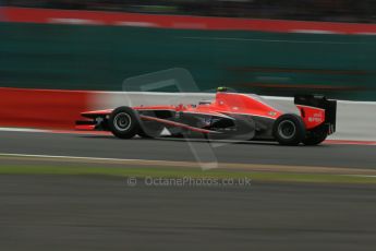World © Octane Photographic Ltd. F1 British GP - Silverstone, Friday 28th June 2013 - Practice 2. Marussia F1 Team MR02 - Max Chilton. Digital Ref : 0726lw7dx1371