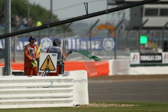 World © Octane Photographic Ltd. F1 British GP - Silverstone, Saturday 29th June 2013 - Practice 3. Green Flag. Digital Ref : 0729lw1d0507