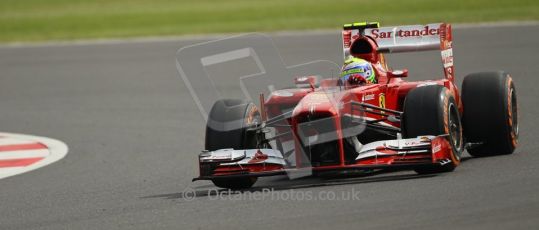 World © Octane Photographic Ltd. F1 British GP - Silverstone, Saturday 29th June 2013 - Practice 3. Scuderia Ferrari F138 - Fernando Alonso. Digital Ref : 0729lw1d0518