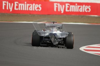World © Octane Photographic Ltd. F1 British GP - Silverstone, Saturday 29th June 2013 - Practice 3. Williams FW35 - Pastor Maldonado. Digital Ref : 0729lw1d0567