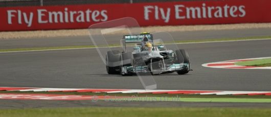 World © Octane Photographic Ltd. F1 British GP - Silverstone, Saturday 29th June 2013 - Practice 3. Mercedes AMG Petronas F1 W04 – Lewis Hamilton. Digital Ref : 0729lw1d0639