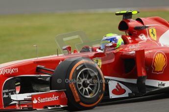 World © Octane Photographic Ltd. F1 British GP - Silverstone, Saturday 29th June 2013 - Practice 3. Scuderia Ferrari F138 - Felipe Massa. Digital Ref : 0729lw1d0693