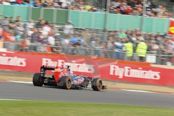 World © Octane Photographic Ltd. F1 British GP - Silverstone, Saturday 29th June 2013 - Practice 3. Scuderia Toro Rosso STR 8 - Daniel Ricciardo. Digital Ref : 0729lw1d0781